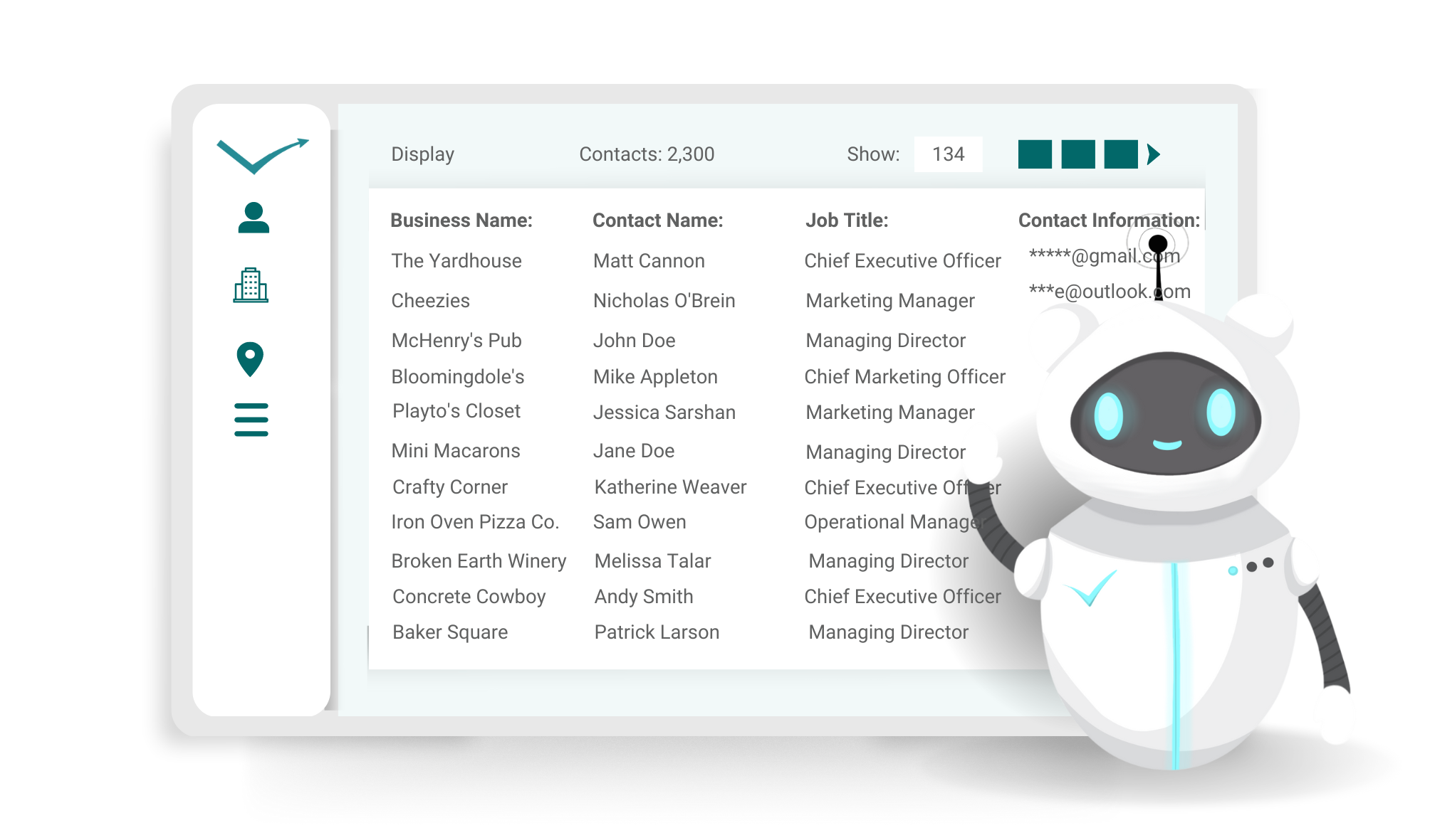 Bill Moss Data Bot with Business Data Contacts